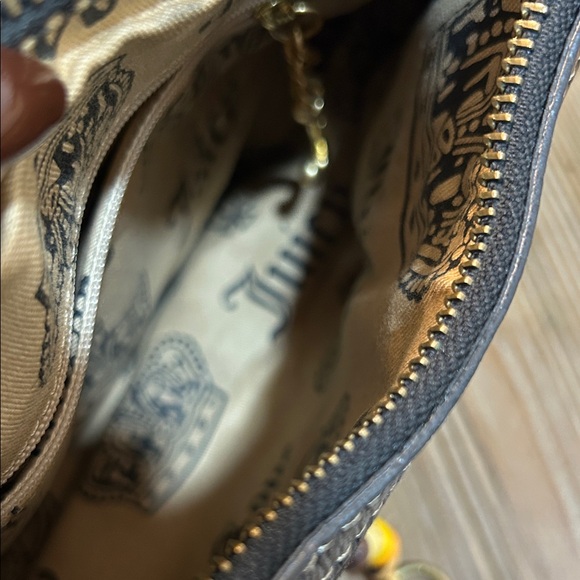 Juicy Couture Brown Shoulder Bag with Flower Accent - Picture 10 of 11